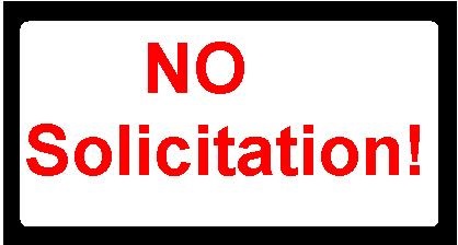 no solicit